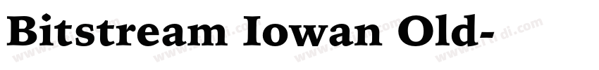 Bitstream Iowan Old字体转换